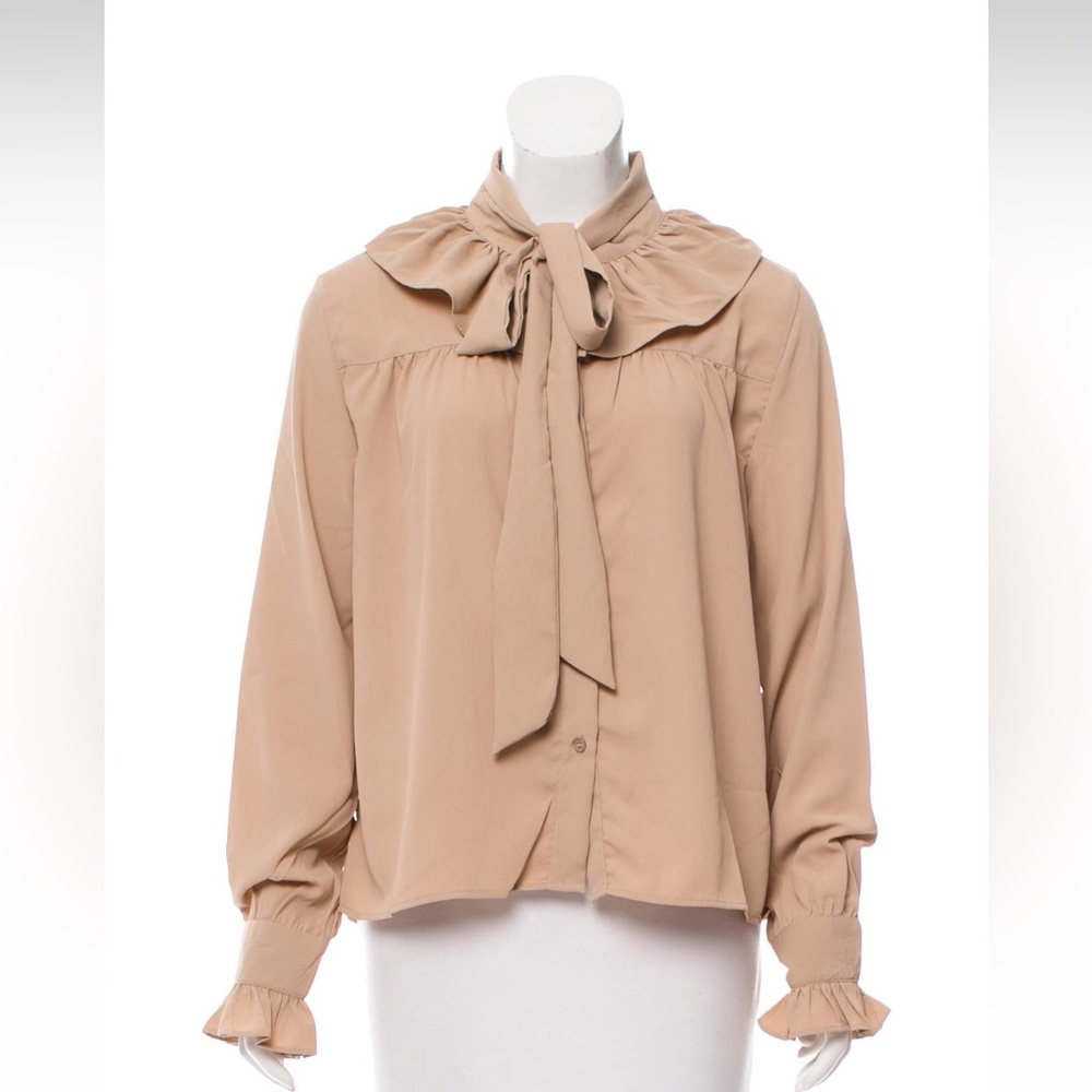 Walter Baker Long Sleeve Button Up Top